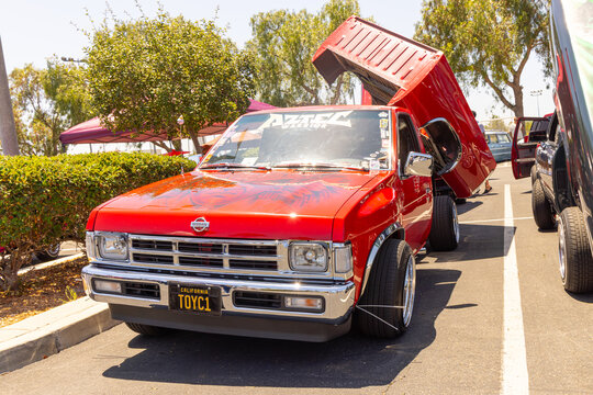  Custom 90s Nissan Truck 23rd Annual Cruise For the Cause Otay Ranch Town Center Chula Vista California August 3 2025 