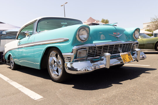 1956 Chevy Bel Air 23rd Annual Cruise For the Cause Otay Ranch Town Center Chula Vista California August 3 2025 