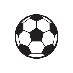 Fototapeta premium Minimalist Soccer Ball Vector Artwork