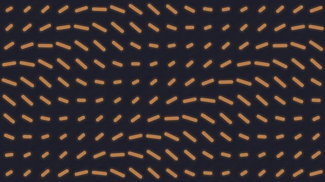 Copper orange capsule grid wave with rhythmic rounded geometric forms