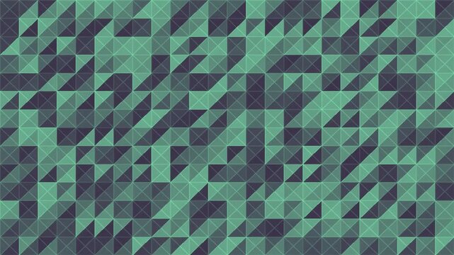 Mint green origami crease field with shifting faceted light