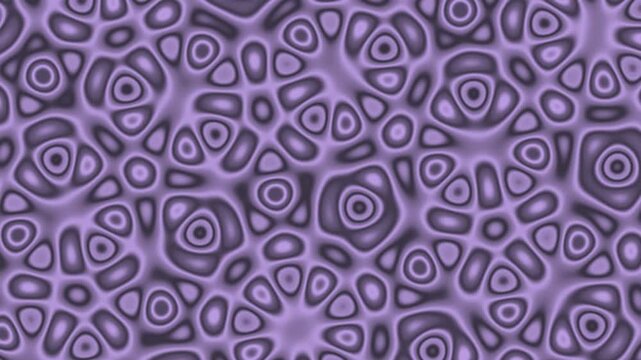 Lilac purple fivefold quasicrystal interference pattern in smooth rotation