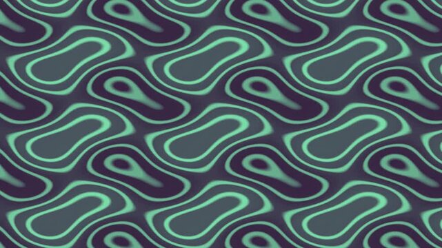 Mint green gyroid contour slice with flowing scientific line patterns
