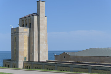 Naklejka premium RC Harris Water Treatment Plant, designed by TC Pomphrey, 1932-1941, in Art Deco style, for Public Works Toronto (2701 Queen St E)