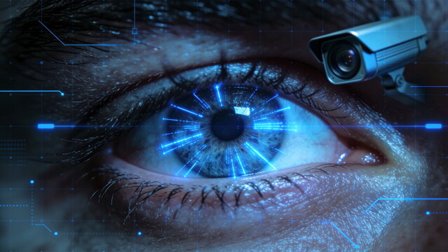 Eye during security scan ai generated 