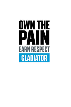 OWN THE PAIN Premium Fitness Typography Graphic for Apparel