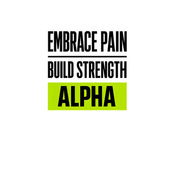 EMBRACE PAIN Premium Fitness Typography Graphic for Apparel