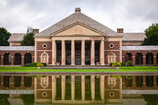 Hall of Springs Reflection at Saratoga Spa State Park New York