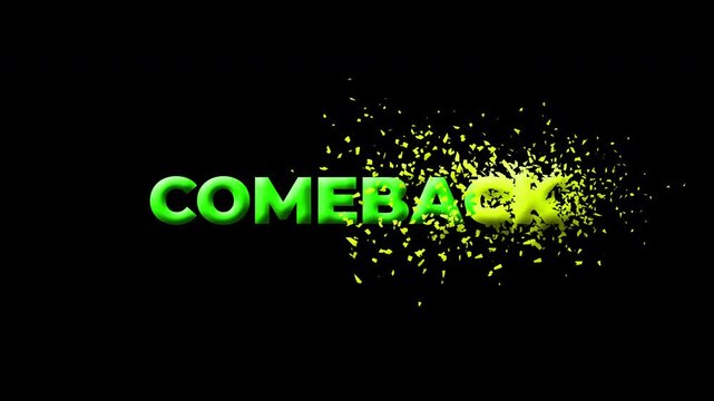 Green Yellow 3D Comeback Explosion