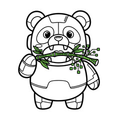 panda with a gift box © YAUHENIYA SADOUSKAYA