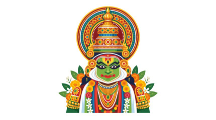 Obraz premium Kathakali Dancer Portrait - Traditional Indian Performance Art