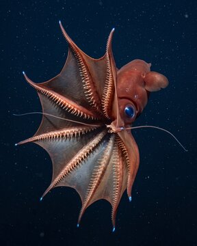 Deep-sea vampire squid (*Vampyroteuthis infernalis*) .