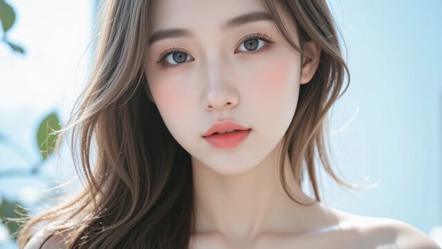 綺麗な女性のビューティーイメージ