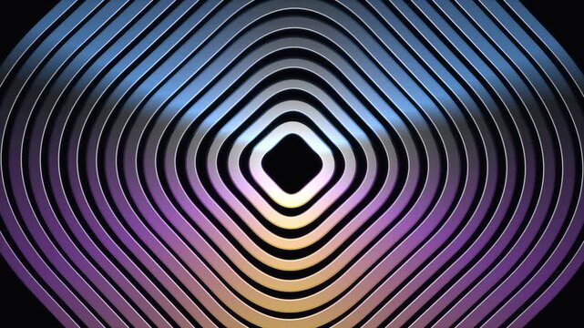 Abstract Geometric Pattern with Color Gradient Animation
