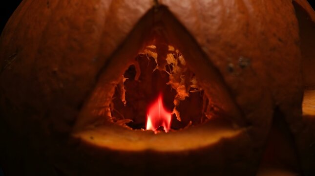Gritty close-up of a severely decaying pumpkin's skin covered in various molds, capturing the eerie and ephemeral essence of a post-Halloween harvest