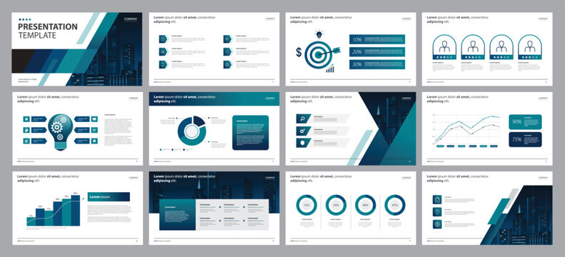creative template business presentation design backgrounds and page layout design for brochure, book, magazine, annual report and company profile, with info graphic elements graph design concept