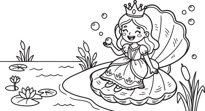 Woman in white dress holding a bunch of flowers, surrounded by flowers bouquet