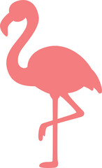 Fototapeta premium silhouette animal flamingo