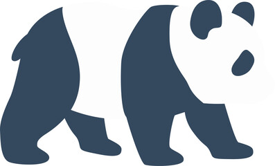 panda silhouette animal © maridownload