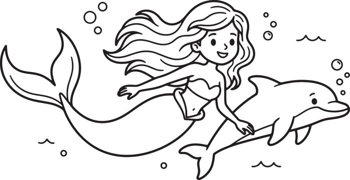 Woman in white dress with flowing hair