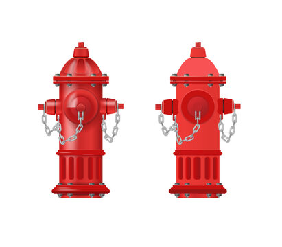 Red Fire Hydrant for Urban Firefighting and Emergency Safety
