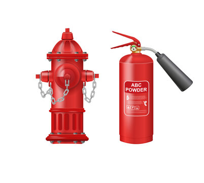 Red Fire Hydrant for Urban Firefighting and Emergency Safety
