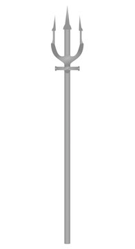 Devil's trident fork. vector illustration