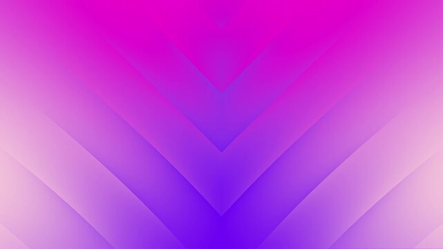 Abstract vibrant pink and purple geometric chevron layered gradient animated background