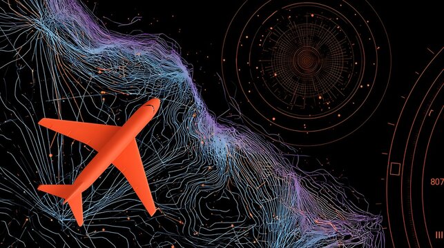 Hybrid civil military UAV control dashboard, elevation mesh, sensor grid points, flight corridors