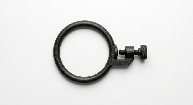 Black cast iron laboratory support ring clamp scientific stock