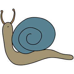 snail on a white background © Zico.Pencil 
