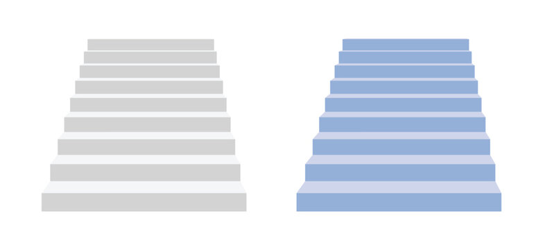 Two staircases illustrate the concepts of progress decision making and different paths