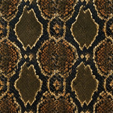 Dark Brown Python Snake Skin Seamless Pattern