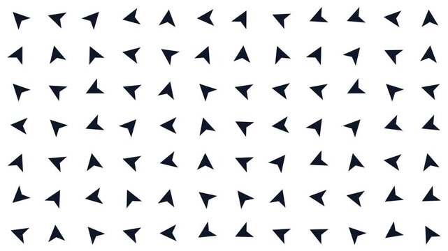 Minimalist Navigation Grid Small Arrows Seamless Loop