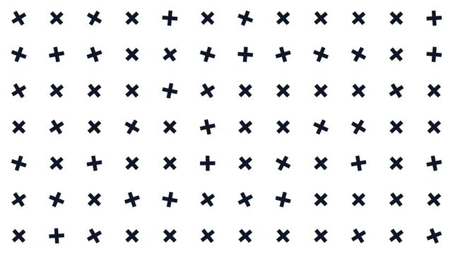 Rotating Cross Grid Seamless Looping Minimalist Motion Background