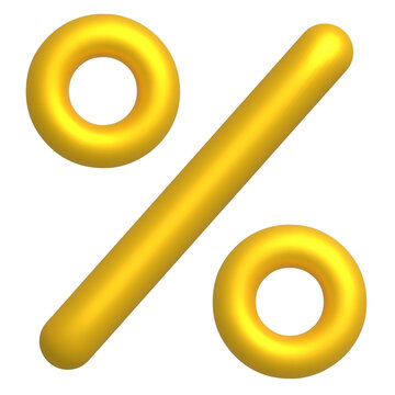 gold percent symbol