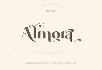 Fototapeta premium Elegant Calligraphy Script Font, Luxury Handwritten Typeface for Branding, Wedding Invitations, Logo Design and Signature