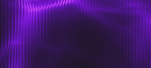 Abstract dark violet and magenta gradient background with dynamic vertical lines and ribbed texture. Modern glowing purple energy wave pattern with noise grain. 
