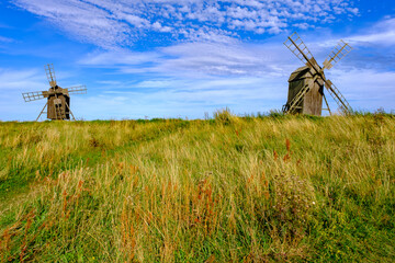 Mulini a vento sull'isola di Öland, Mar Baltico, Svezia © Roberto Contini