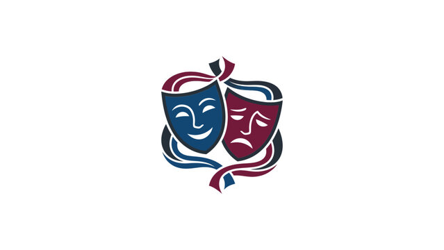 Comedy and tragedy theater masks.