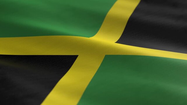 Jamaica - waving flag loop