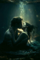 Fototapeta premium Where Love Learns to Breathe. Generative AI
