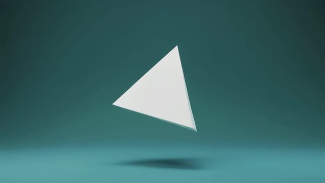 Simple floating triangles rotating gently background animation
