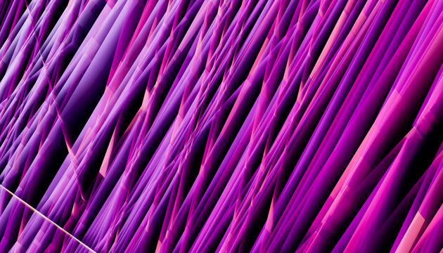 Abstract digital artwork with vibrant purple and pink diagonal lines