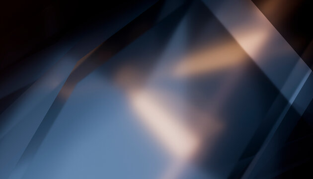 Abstract geometric shapes with soft lighting and blurred lines