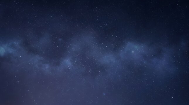 Twilight atmosphere showing soft clouds dispersed across deep indigo starry night space night sky sky star stars cloud clouds dark blue violet indigo space night cosmic atmosphere evening twilight