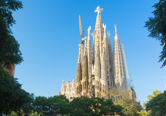 Passion Facade Towers of Sagrada Familia Cathedral in Barcelona, Spain 2026 © Fox_Dsign