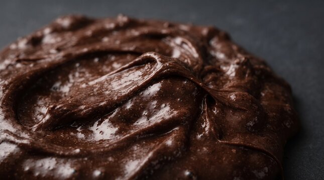 Rich Chocolate Cake Batter with Smooth Glossy Texture
