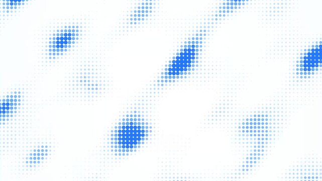 Blue watercolor splatter particles on white background, representing artistic texture, abstract design, and creative motion graphic overlay.