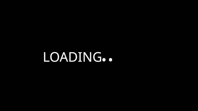 Minimal typing loading dots animation symbolizing message sending, Loading is indicated.